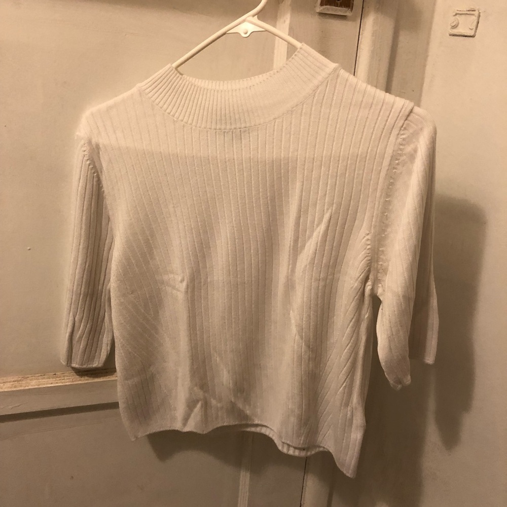 Topshop Ribbed Crop Top